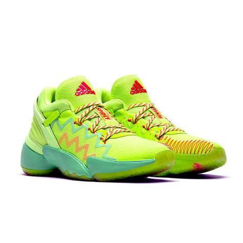 neon green adidas basketball shoes